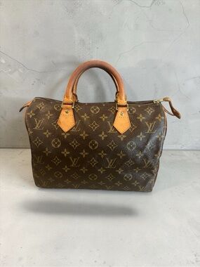 Louis Vuitton Speedy 30 Monogram Canvas Satchel Bag | Made in France | Authentic